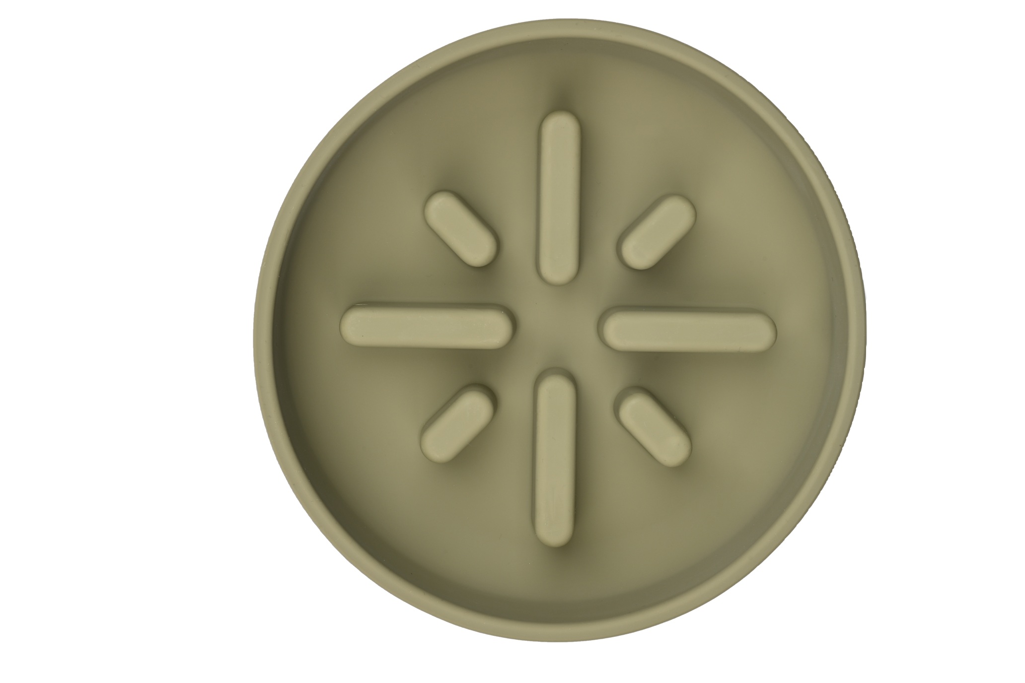 Slow Feeder Bowl 1400 ml für Schnellfresser - Farbe: Khaki